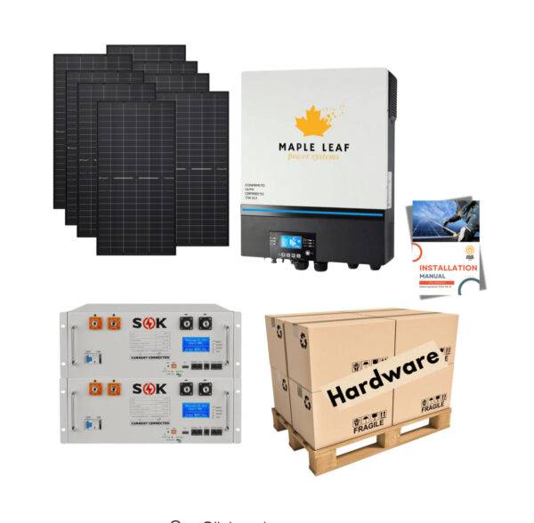 Maple Leaf Solar Kit with NEP 2000W Microinverters | Expandable 6kW to 18kW Grid-Tied System