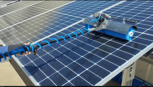Cleaning solar panels has never been easier. Our solar panel cleaning brush is designed for simplicity, affordability, and versatility. With our solar panel cleaning brush and pole, you can say goodbye to the frustrations and high water consumption of other products on the market.