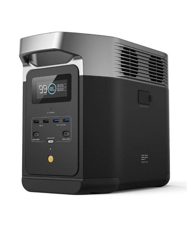 EF ECOFLOW DELTA 2 Portable Power Station, 1024Wh LiFePO4 Battery, Fast Charging, Use as a Solar Generator(Solar Panel Optional) for Home Backup Power, Camping & RVs