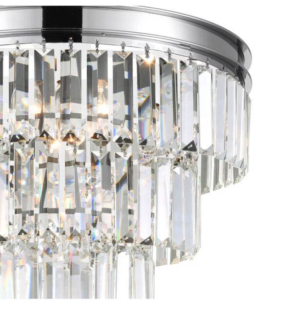 CWI Lighting Weiss 18 inch 5 Light Chandelier with Chrome Finish - Image 5