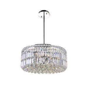 CWI Lighting Colosseum 20 inch 8 Light Chandelier with Chrome Finish