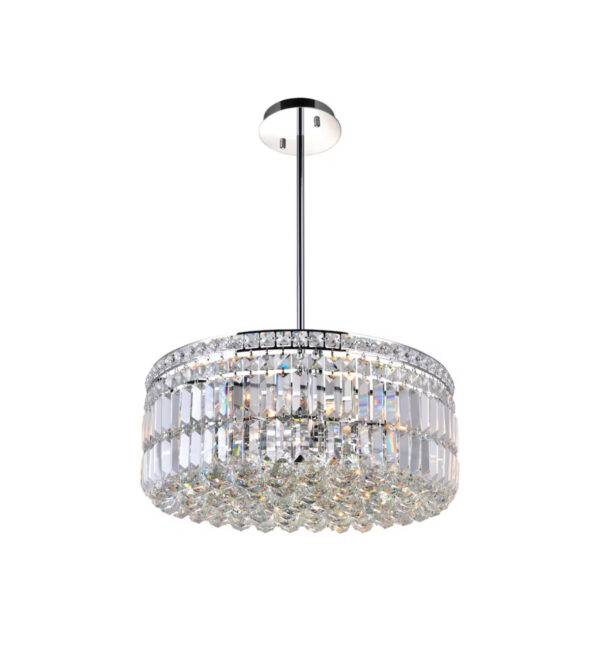 CWI Lighting Colosseum 20 inch 8 Light Chandelier with Chrome Finish