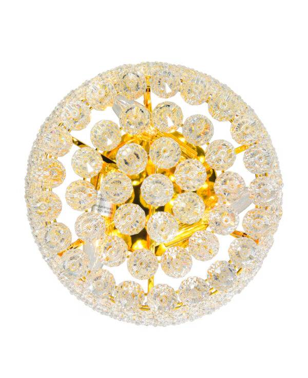 CWI Lighting Empire 12 inch 3 Light Flush Mount with Gold Finish - Image 3