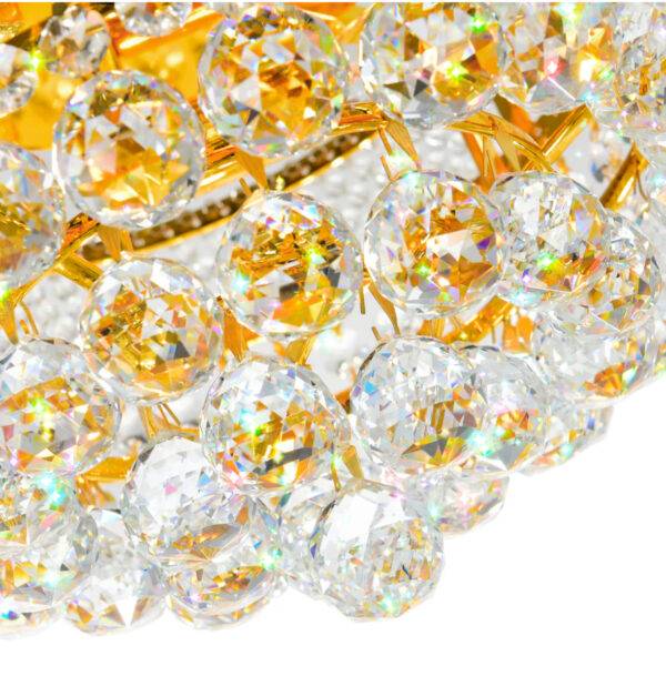 CWI Lighting Empire 12 inch 3 Light Flush Mount with Gold Finish - Image 5